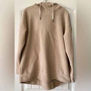 32 Degrees Sherpa Pullover Hoodie Beige